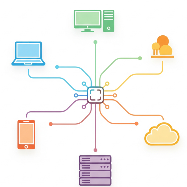 Enterprise networking solutions from Synetcom Philippines — network architecture, LAN, SD-WAN, and monitoring